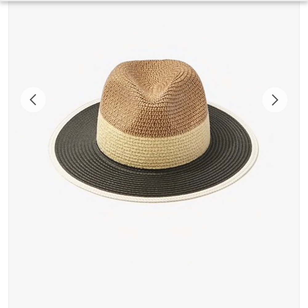 Color block Fedora hat